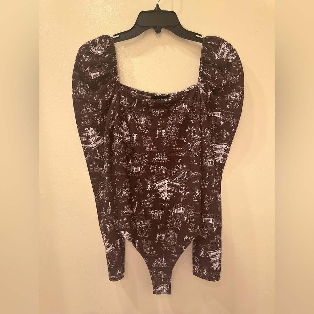 Pretty Little Thing Brown Bodysuit